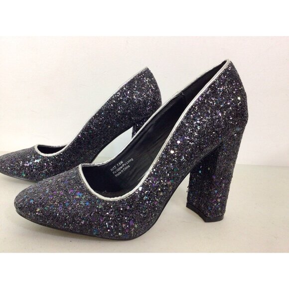 Penny Loves Kenny Sequin Sparkly Heels Pumps Womens 7.5 - Picture 2 of 8